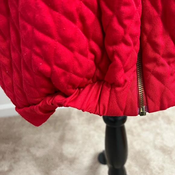 Vintage Red Zip Up Jacket - Picture 5 of 6